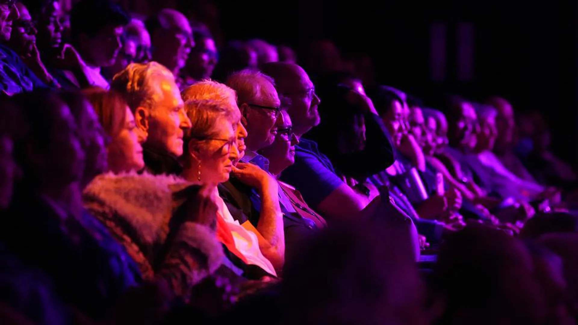 audience members enjoying a show