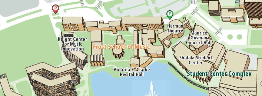 Frost School of Music campus map